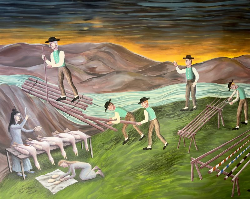 Gemälde von Agnes Scherer für ihre Einzelausstellung im Heidelberger Kunstverein 2023 Agnes Scherer Heidelberger Kunstverein